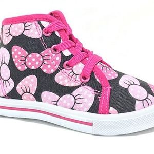 Rockland Luggage Fuchsia Bow Hi-Top Sneakers 5